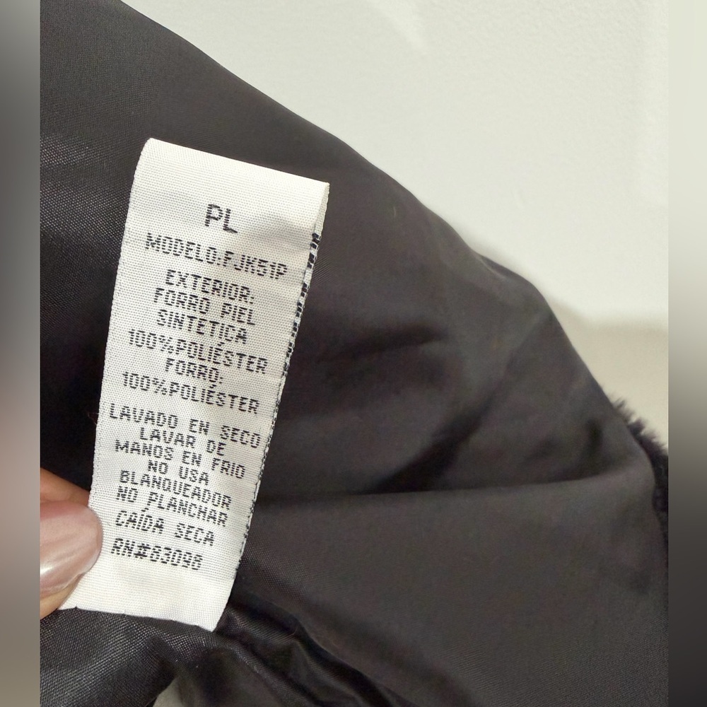 Cavalini Size LP Women Petite Faux Fur Jacket - Picture 10 of 15